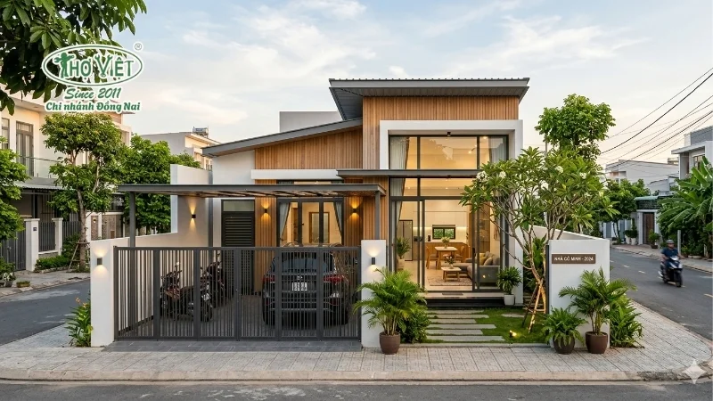 Kinh nghiệm khi thiết kế nhà ống 1 tầng 5x17m