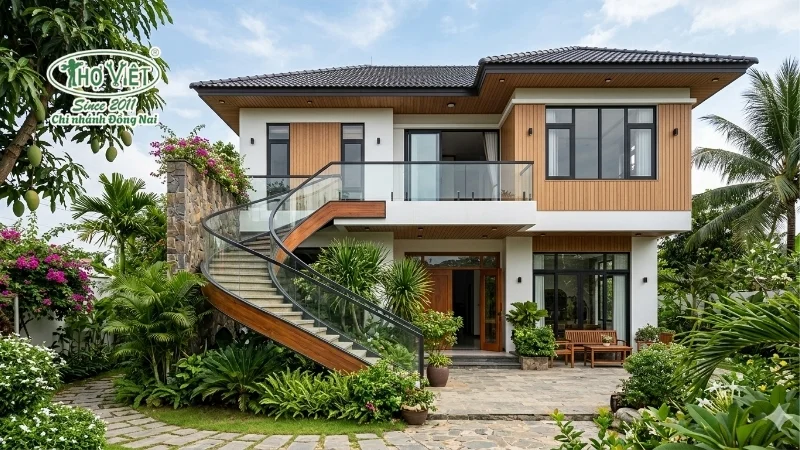 Những lưu ý trước khi làm nhà 2 tầng cầu thang ngoài trời