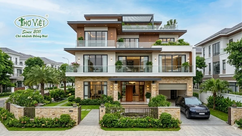 Những lưu ý khi thiết kế và thi công biệt thự 3 tầng