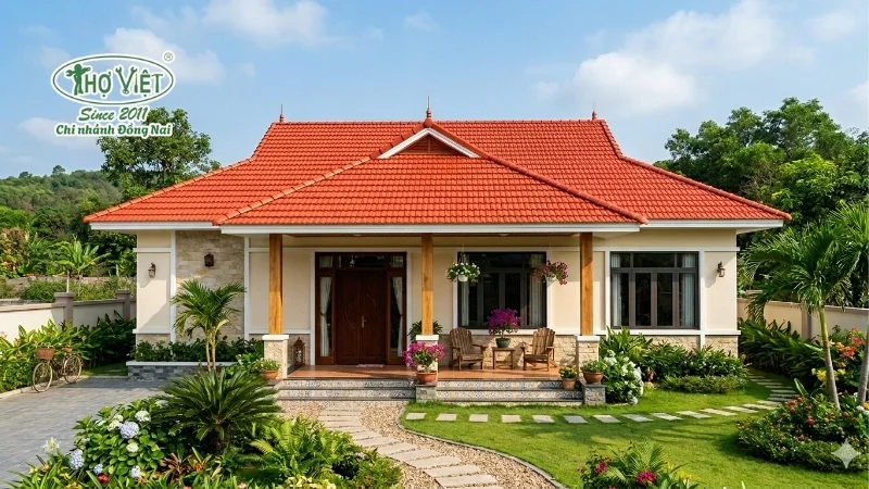 50+ mẫu nhà mái ngói 1 tầng đẹp tinh tế 4 Lưu ý khi thi công nhà mái ngói 1 tầng