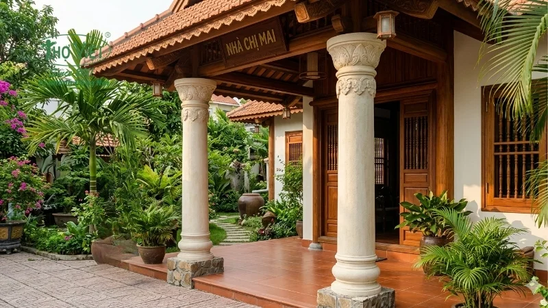 mẫu cột nhà đẹp thịnh hành