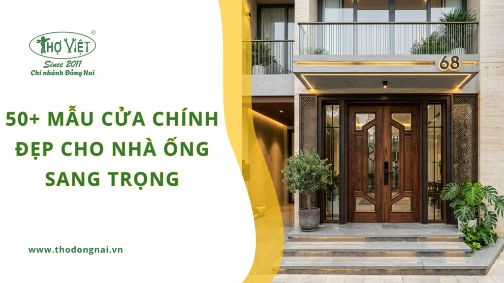 50+ mẫu cửa chính đẹp cho nhà ống sang trọng