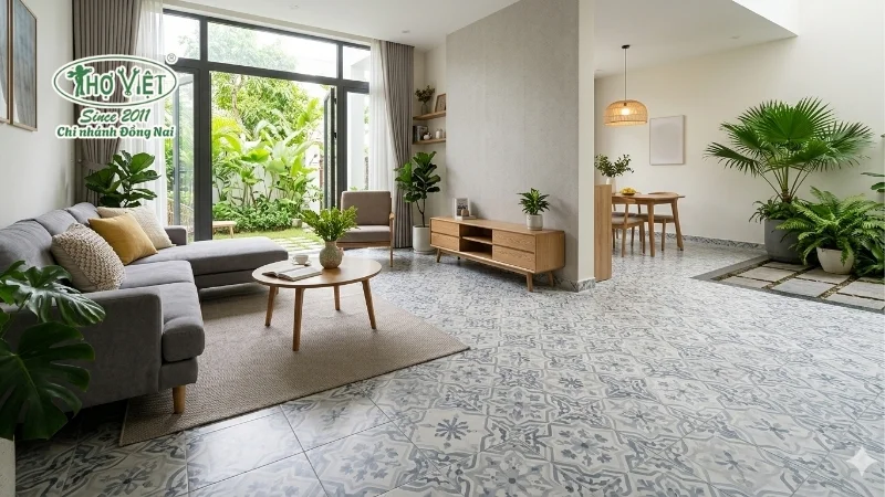 mẫu gạch lát nền nhà đẹp tiện nghi