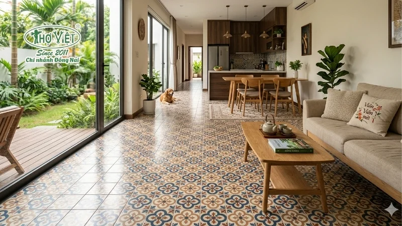 mẫu gạch lát nền nhà đẹp tiện nghi