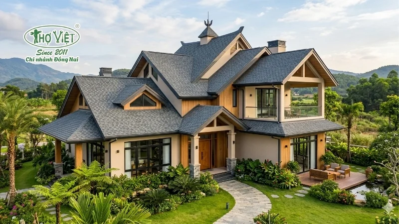 mẫu mái nhà đẹp thiết kế ấn tượng