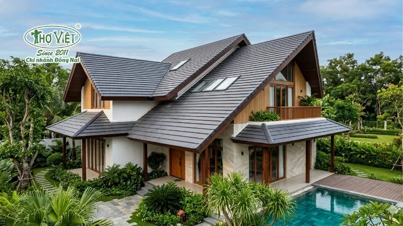 mẫu mái nhà đẹp thiết kế ấn tượng