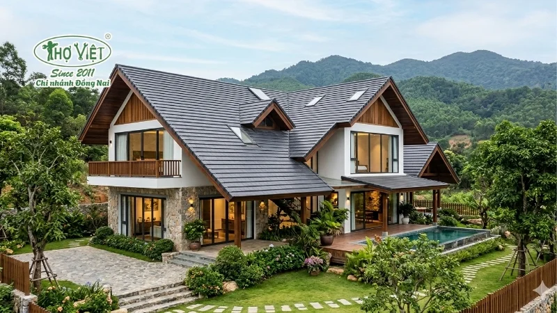 mẫu mái nhà đẹp thiết kế ấn tượng