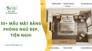 55+ mẫu mặt bằng phòng ngủ đẹp, tiện nghi