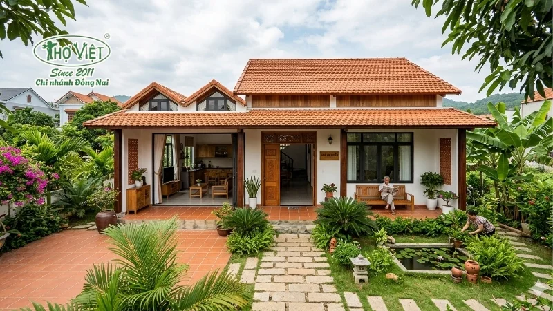 mẫu nhà 1 tầng 4 phòng ngủ 100m2 đẹp thịnh hành
