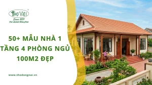 50+ mẫu nhà 1 tầng 4 phòng ngủ 100m2 đẹp