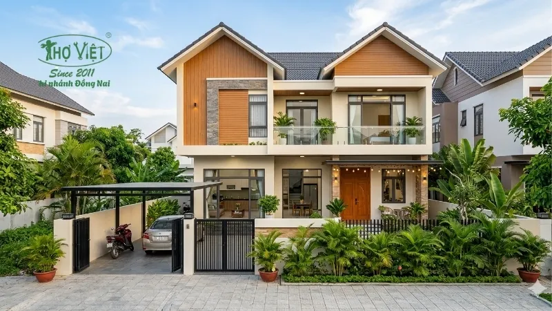 mẫu nhà 100m2 đẹp tiện nghi