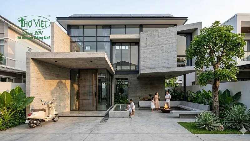 mẫu nhà 100m2 đẹp tiện nghi