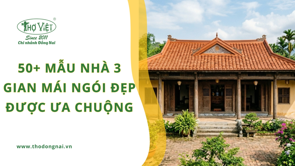 50+ mẫu nhà 3 gian mái ngói đẹp được ưa chuộng