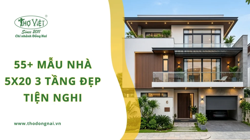 55+ mẫu nhà 5x20 3 tầng đẹp tiện nghi nhất hiện nay 1 55+ mẫu nhà 5x20 3 tầng đẹp tiện nghi nhất hiện nay