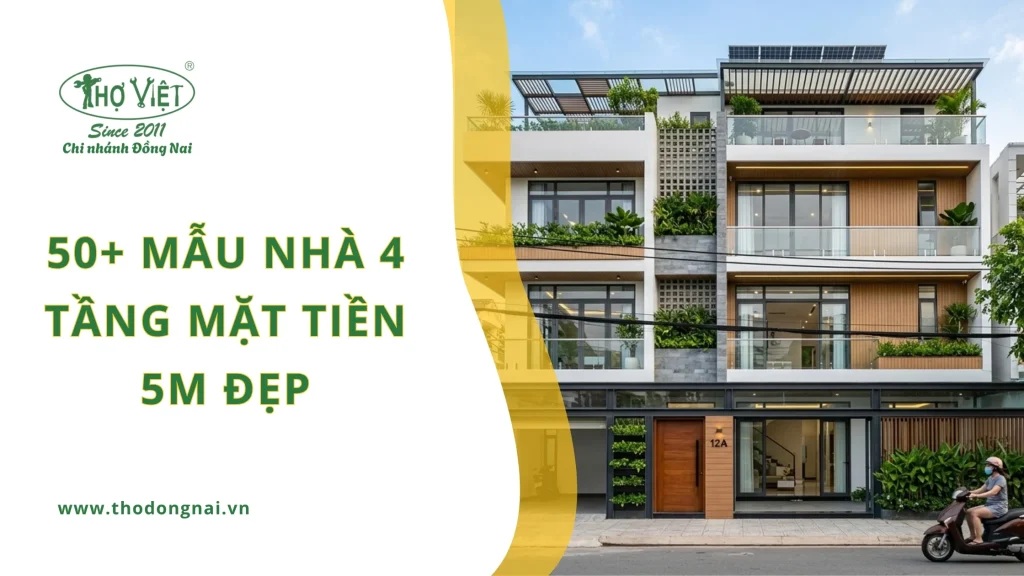 50+ mẫu nhà 4 tầng mặt tiền 5m đẹp