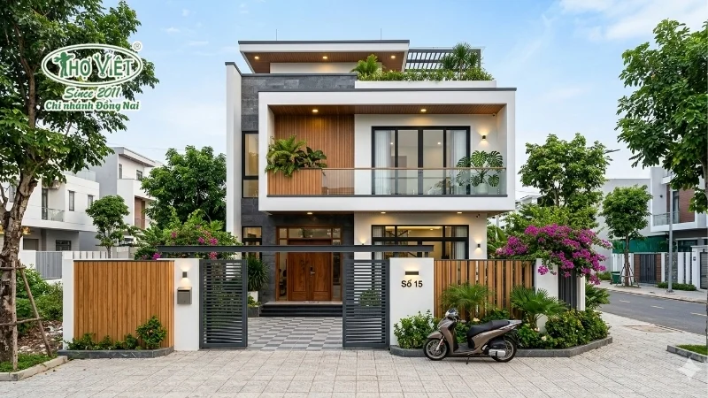 mẫu nhà 50m2 2 tầng tiện nghi