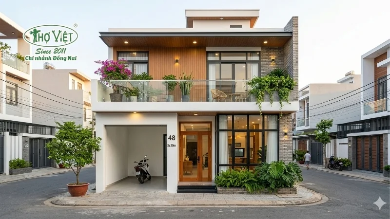 mẫu nhà 5x10m 2 tầng thịnh hành