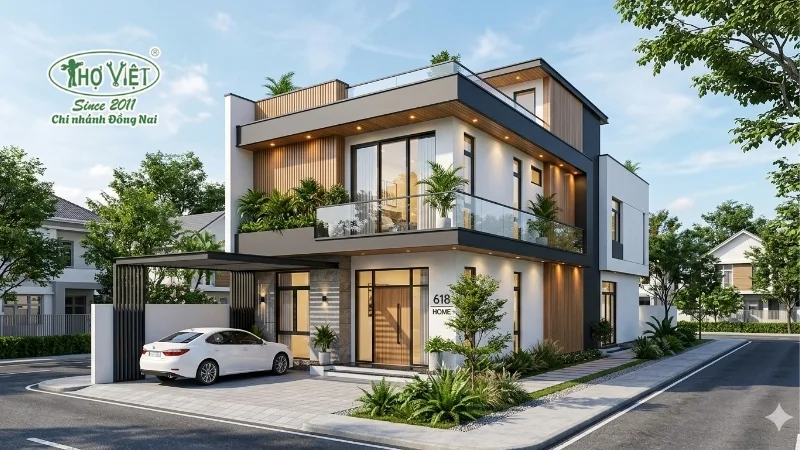 mẫu nhà 6x18m 2 tầng thiết kế ấn tượng