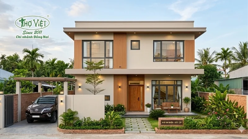 mẫu nhà 2 tầng Phong cách hiện đại