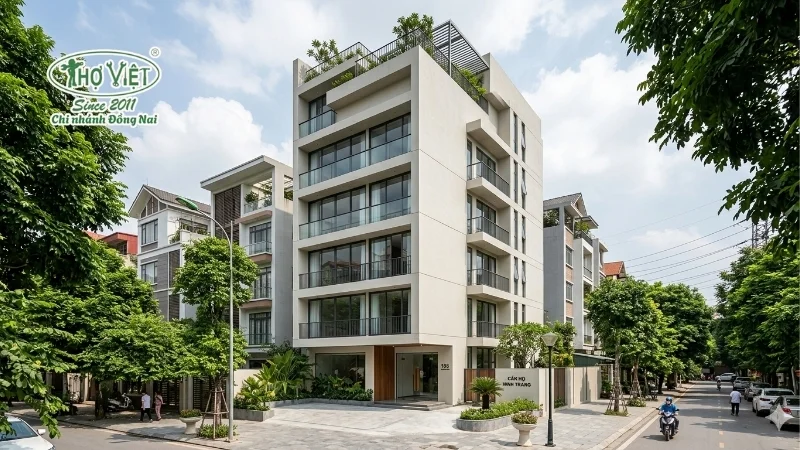 50+ mẫu nhà 7 tầng thiết kế ấn tượng 5 Nhà 7 tầng phong cách tối giản
