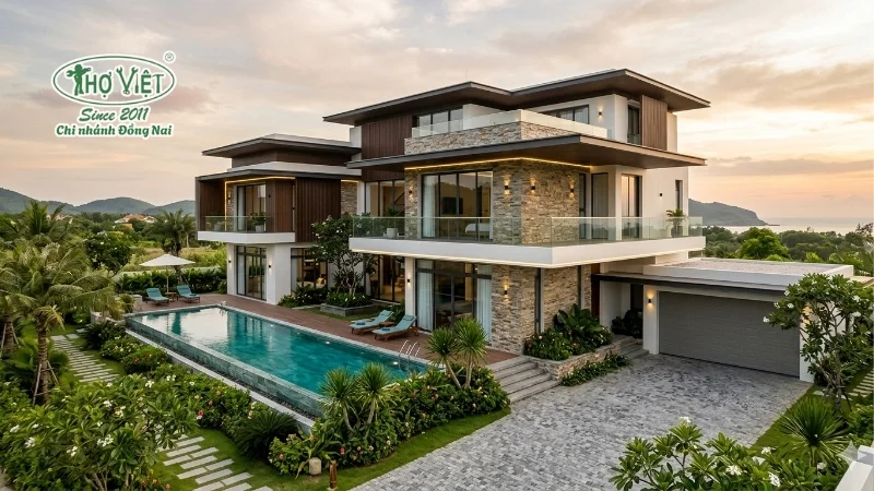 50+ mẫu nhà biệt thự đẹp nổi bật hiện nay 4 Biệt thự sân vườn