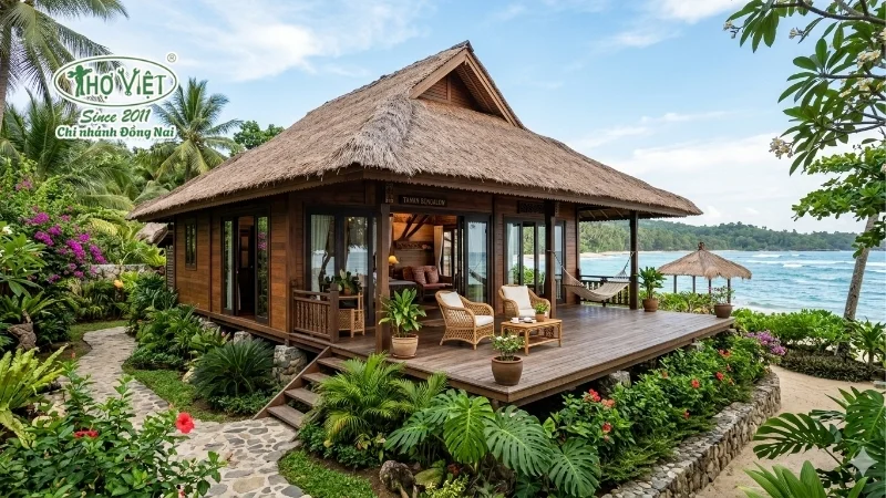 mẫu nhà bungalow đẹp giá rẻ không gian chill
