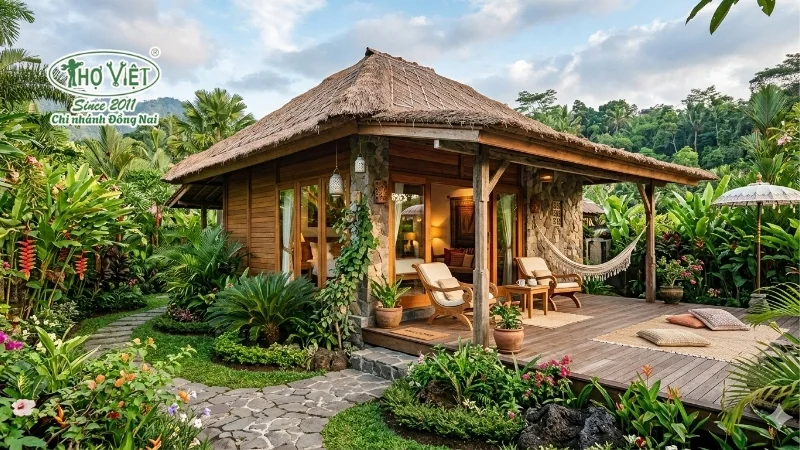 mẫu nhà bungalow đẹp giá rẻ không gian chill