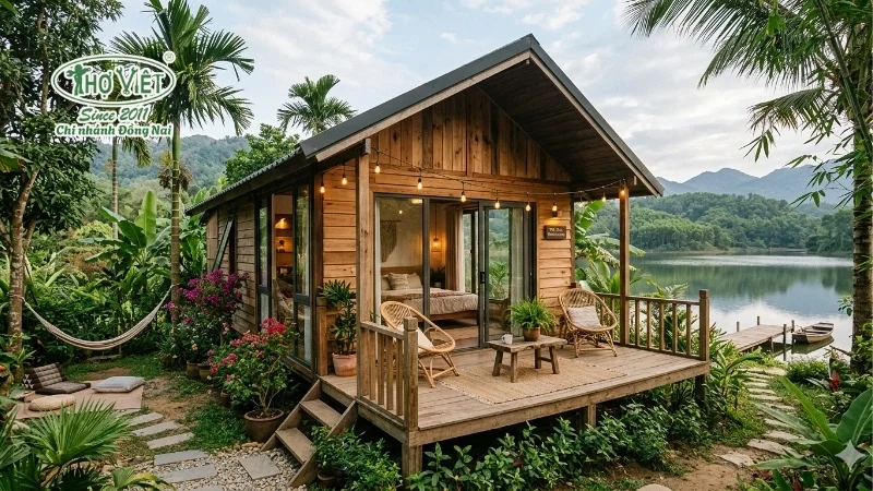 mẫu nhà bungalow đẹp giá rẻ không gian chill
