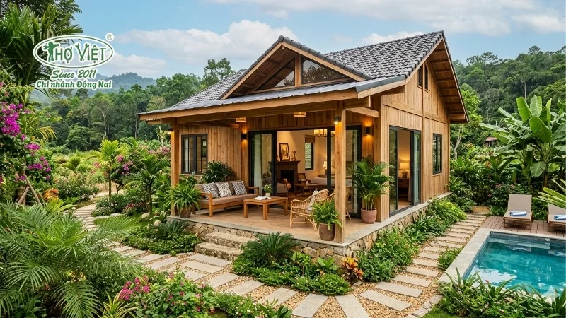 mẫu nhà bungalow đẹp giá rẻ không gian chill