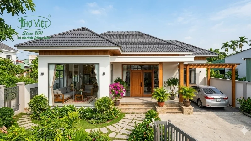 mẫu nhà cấp 4 ngang 8m đẹp được ưa chuộng
