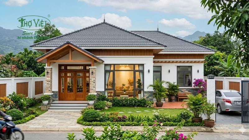 mẫu nhà cấp 4 ngang 8m đẹp được ưa chuộng