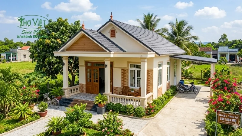 mẫu nhà cấp 4 3 phòng ngủ 500 triệu