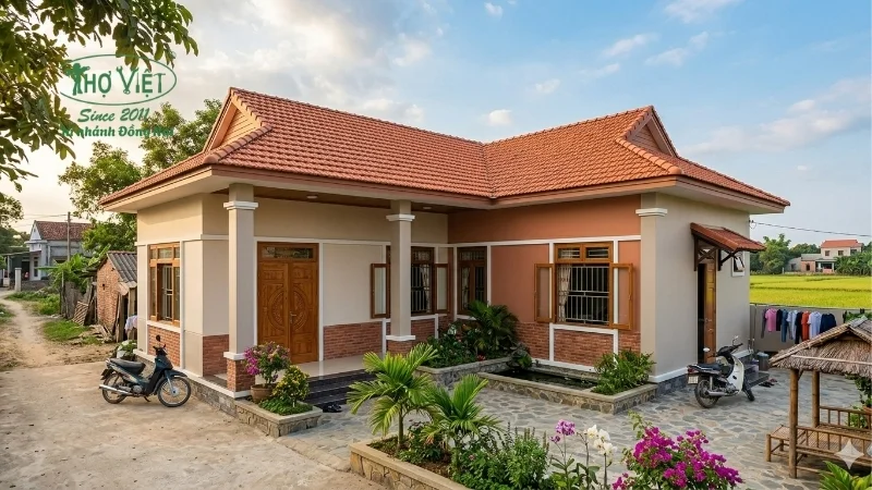 mẫu nhà cấp 4 3 phòng ngủ 500 triệu