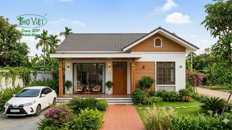 mẫu nhà cấp 4 ngang 8m đẹp được ưa chuộng