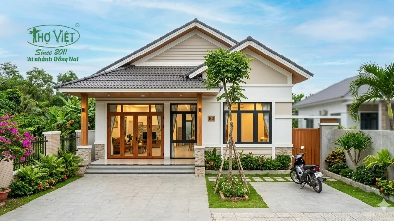 mẫu nhà cấp 4 ngang 8m đẹp được ưa chuộng