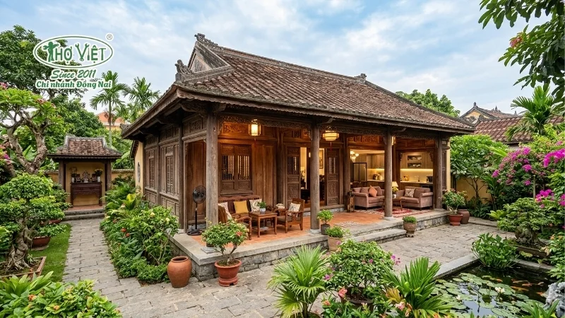 mẫu nhà cổ đẹp mang đậm nét truyền thống