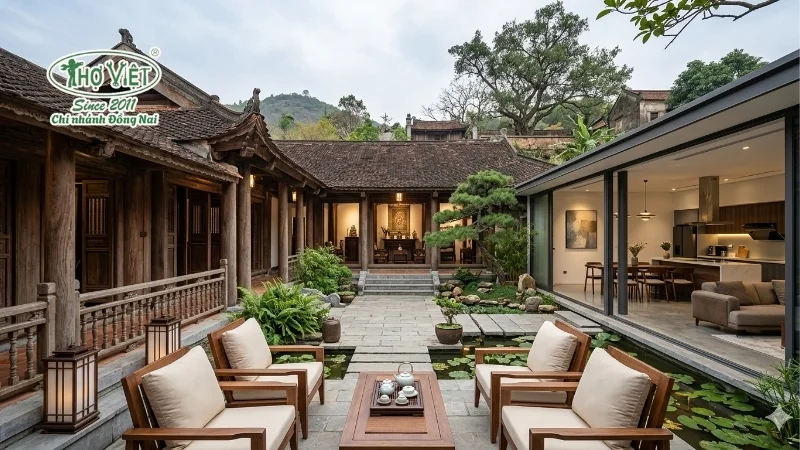 mẫu nhà cổ đẹp mang đậm nét truyền thống