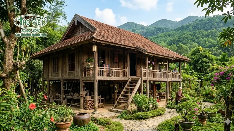 mẫu nhà cổ đẹp mang đậm nét truyền thống