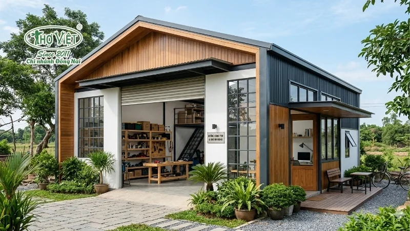 mẫu nhà kho cấp 4 bền đẹp