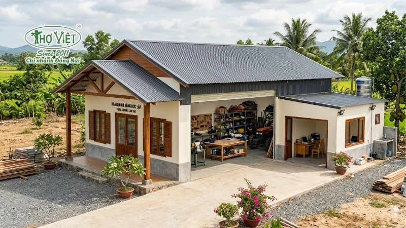 mẫu nhà kho cấp 4 bền đẹp