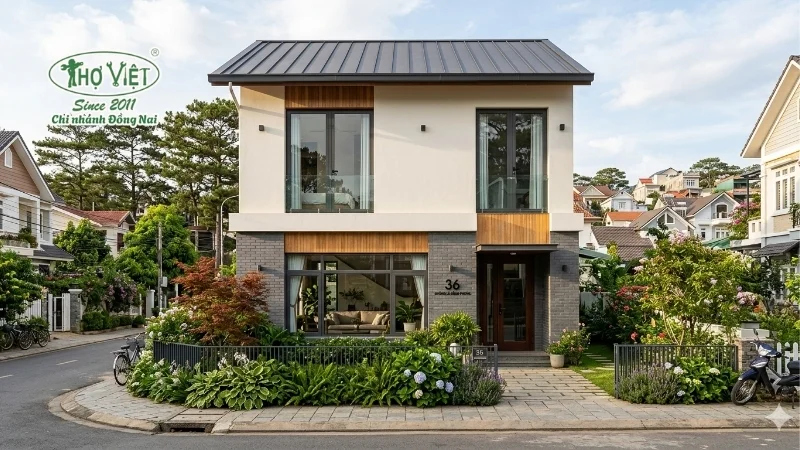 mẫu nhà không ban công đẹp khó lỗi thời