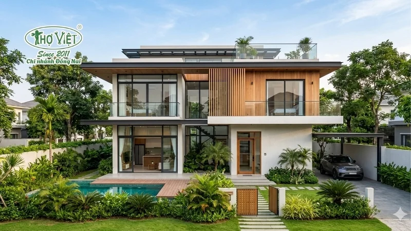50+ mẫu nhà mái bằng 2 tầng đẹp tinh tế 5 mẫu nhà mái bằng 2 tầng đẹp mê ly