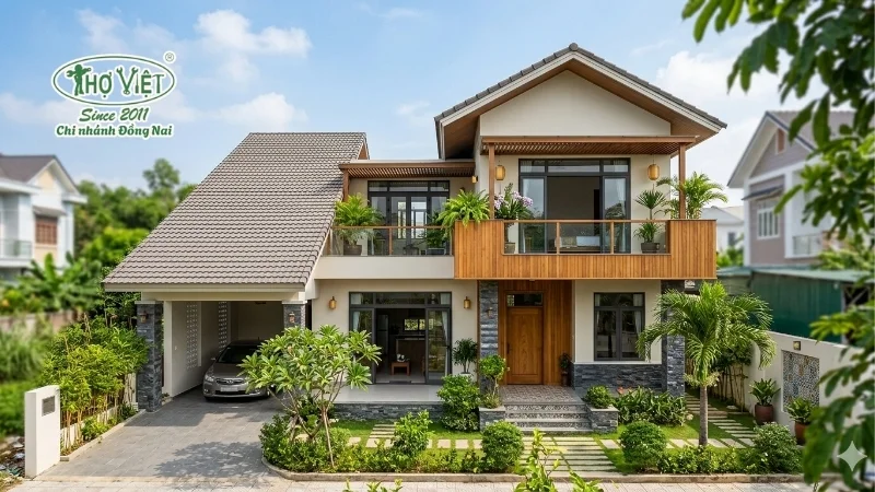 mẫu nhà mái lệch được ưa chuộng