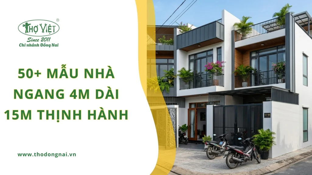 50+ mẫu nhà ngang 4m dài 15m thịnh hành