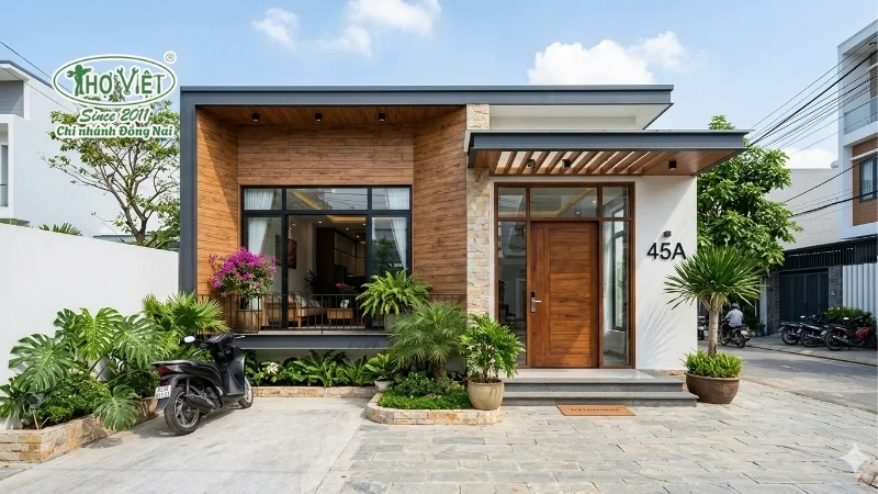nhà ống 1 tầng 5x17m đẹp tinh tế