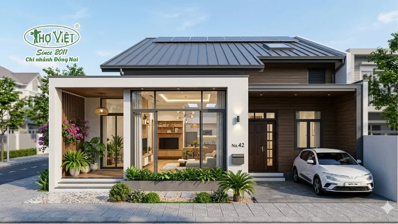 nhà ống 1 tầng 5x17m đẹp tinh tế