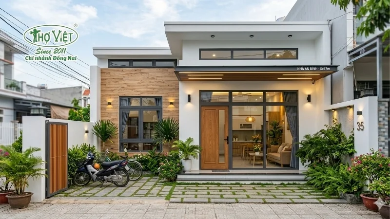 nhà ống 1 tầng 5x17m đẹp tinh tế