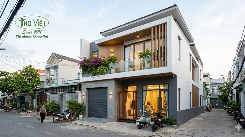 mẫu nhà ống 2 tầng 4x15m có 3 phòng ngủ đẹp mê ly
