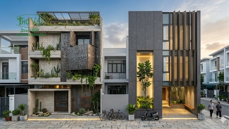 mẫu nhà ống 3 tầng mặt tiền 5m thịnh hành