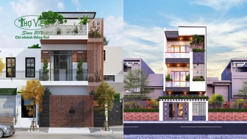 mẫu nhà ống 3 tầng mặt tiền 5m thịnh hành